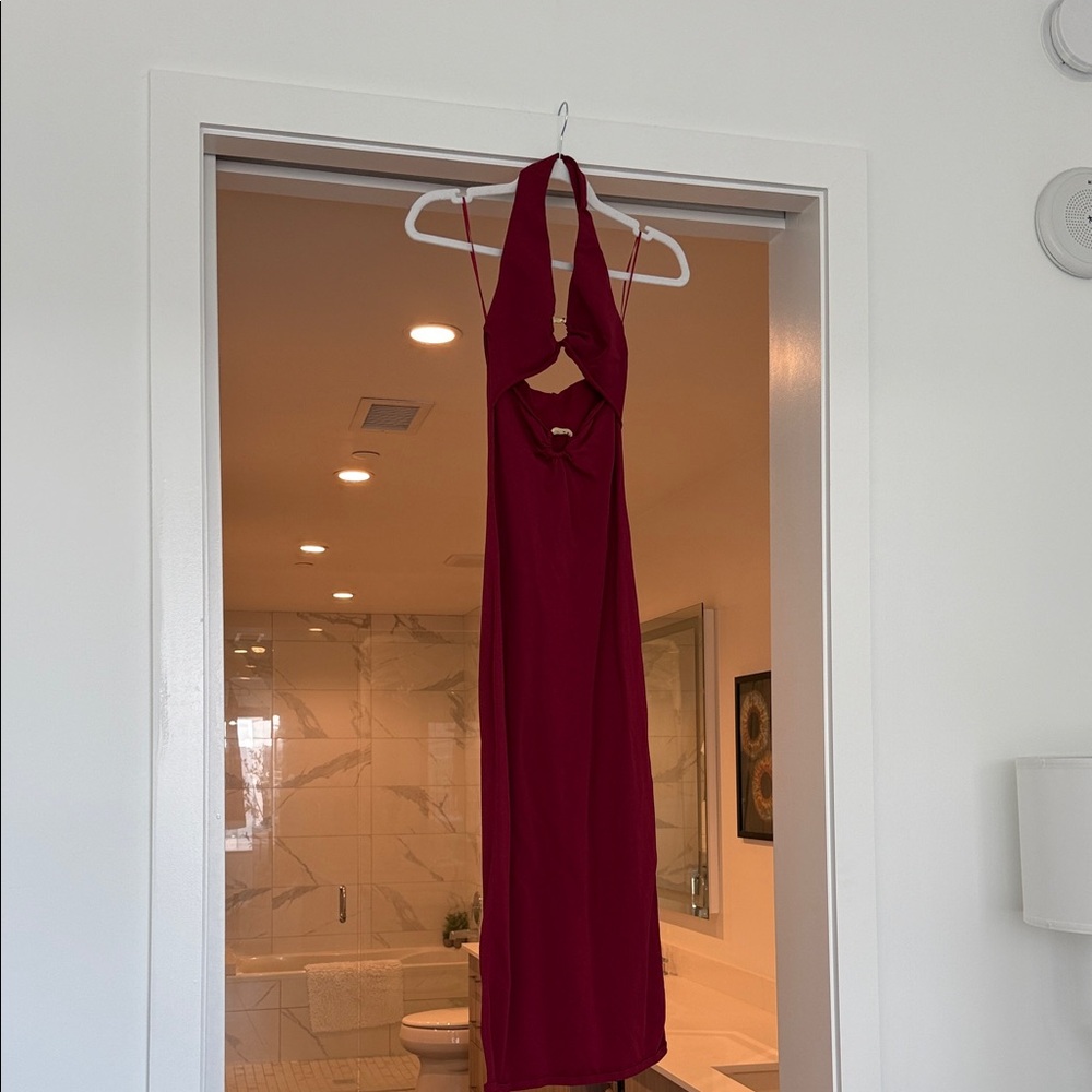 Zara Backless Red Dress